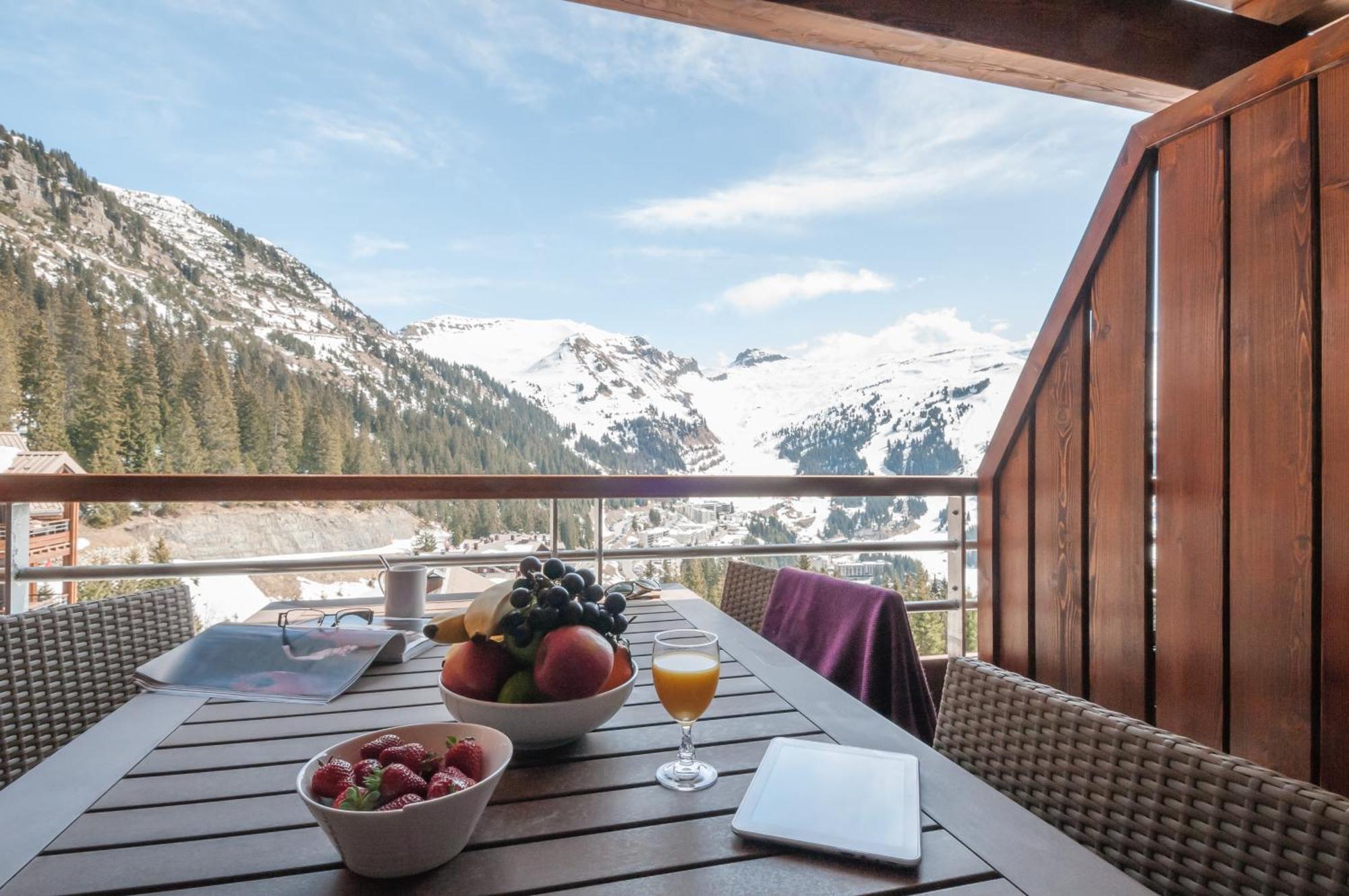 Two-Bedroom Apartment Balcony Mountain View