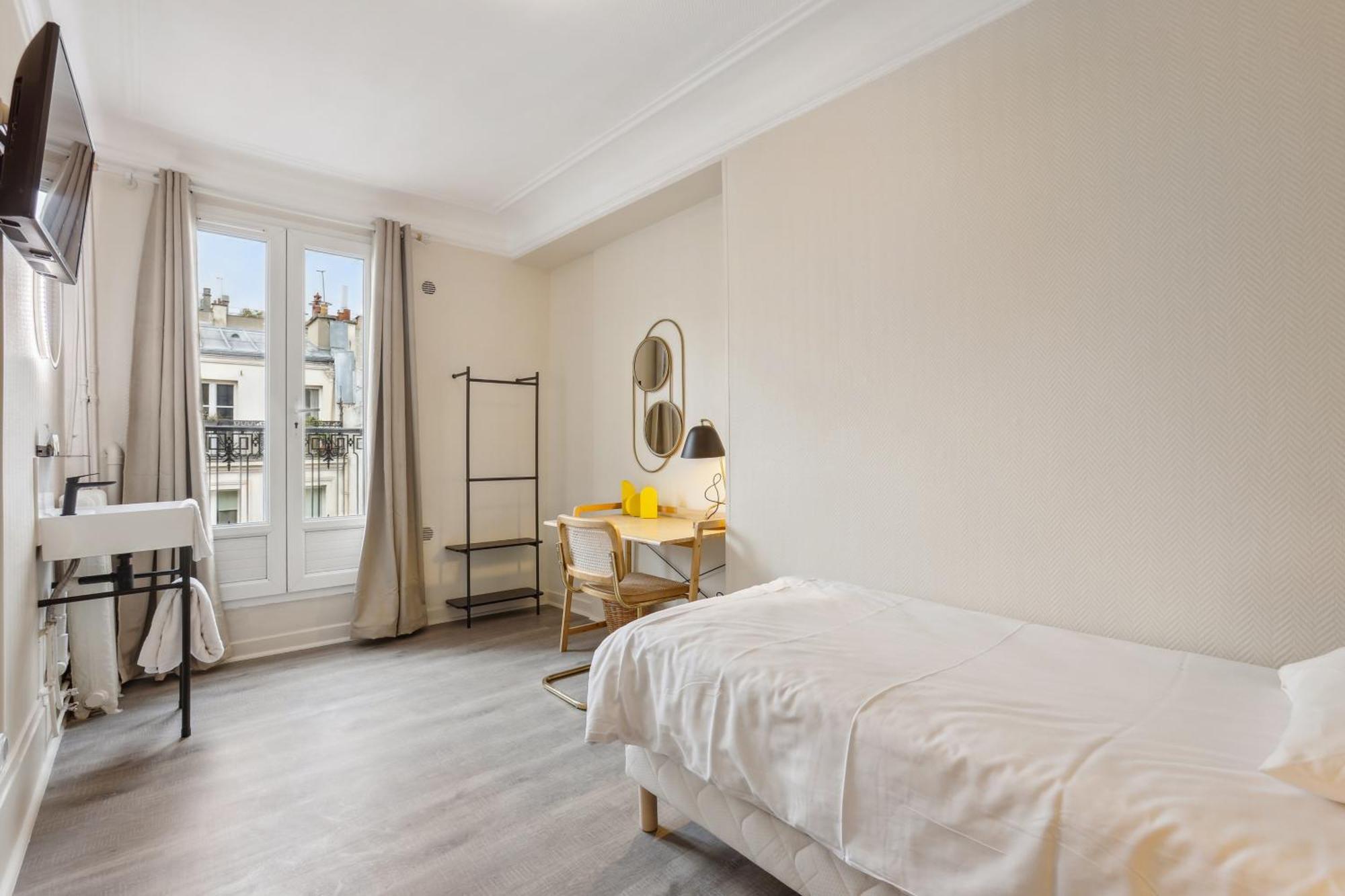 Chambre Simple Standard avec Salle de Bains Commune