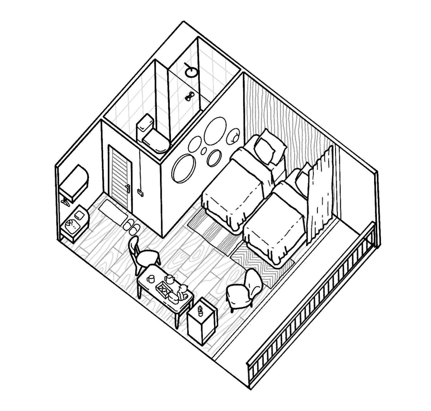 Deluxe Zweibettzimmer