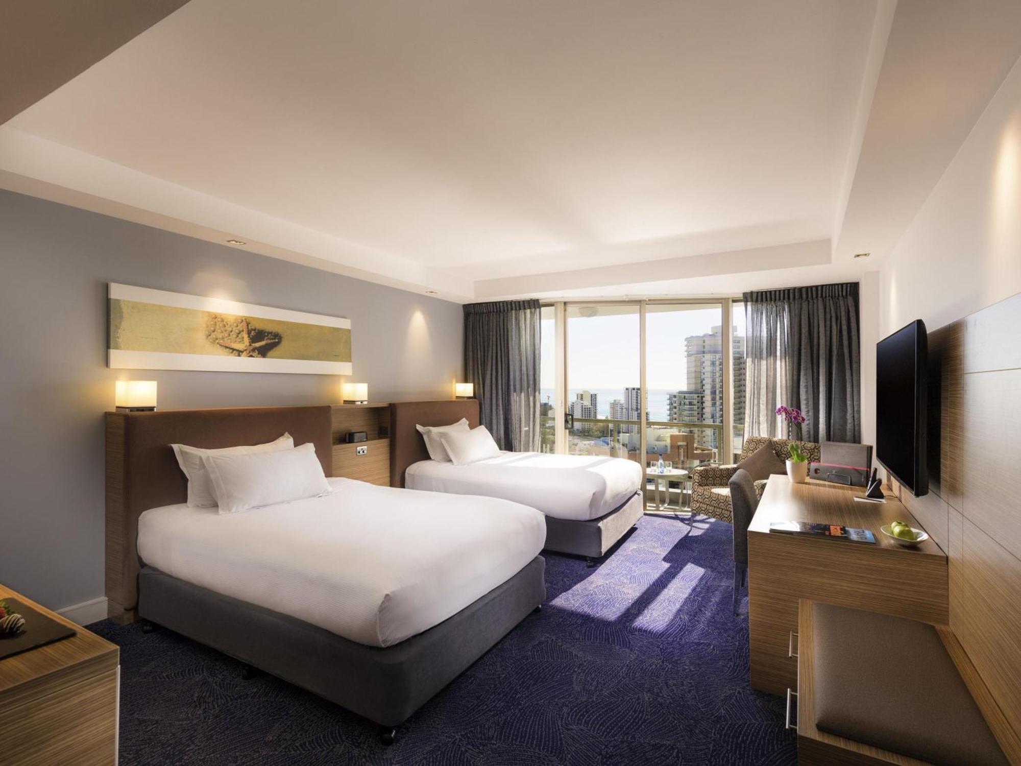 Superior Room Two Double Beds Hinterland Views