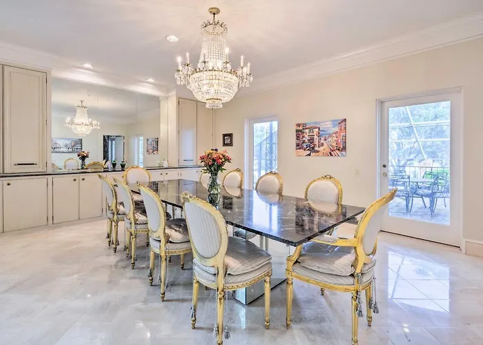 Lanai & Pool: Elegant Villa In Winter Haven!
