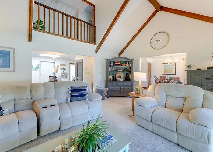 Waterfront Pine Knoll Shores Gem W/ Boat Dock
