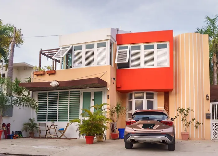 Cozybeach Large 1Bdrapt 50 Steps From Atlantic Ocean Private Street Between Ocean Park & Isla Verde 5 Mins From Airport