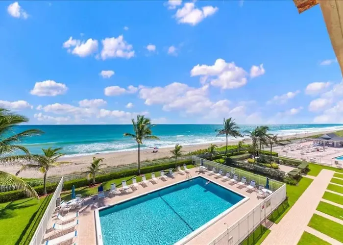 Hutchinson Island Beachfront Heated Pool Balcony Top Floor