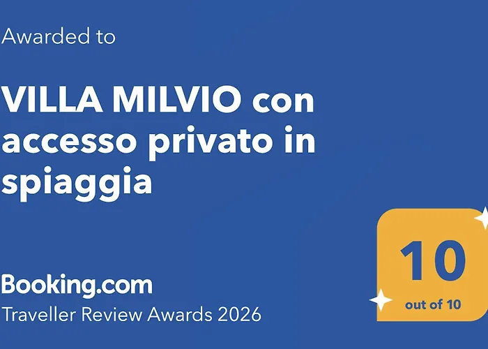 VILLA MILVIO con accesso privato in spiaggia