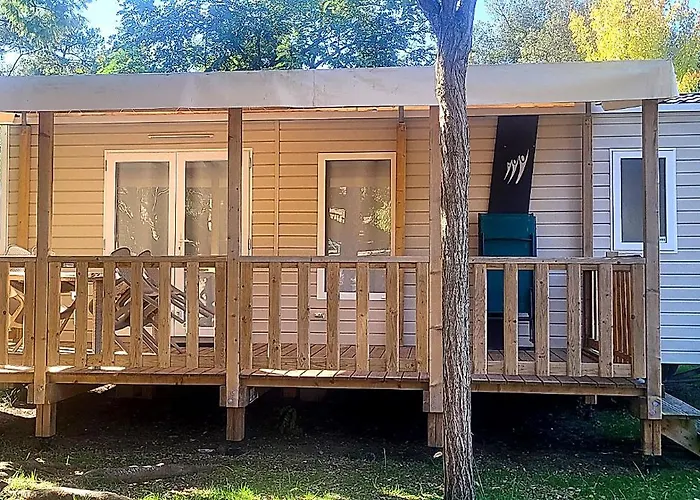 Mobil-home 5 pers climatisé - Plage et forêt - Camping Les Oyats Seignosse