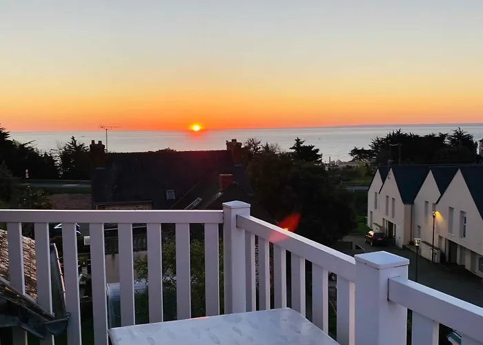 B&B Villa La Korrigane Cuisine Privative Vue Mer Plage A Pied Petit-Dejeuner Bio 4 Personnes