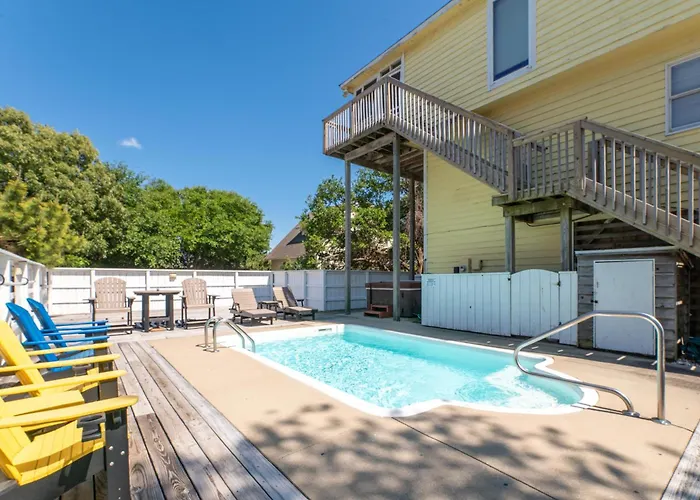 Shore Is Fun - Duck, Poteskeet, Beach 480 Yds, 3 Min. Walk To Downtown, Pool, Hot Tub, Yr Flex