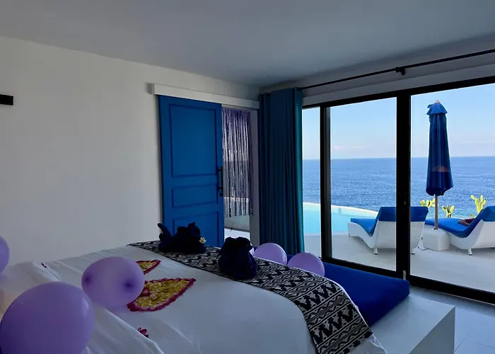 2Br Ocean View, Infinity Pool, Greek Style, Villa Kerylos