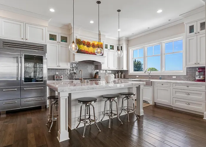 Lake-View Luxury Awaits At Serenity North 4 In Bay Harbor, Mi, With 4 Bedrooms.